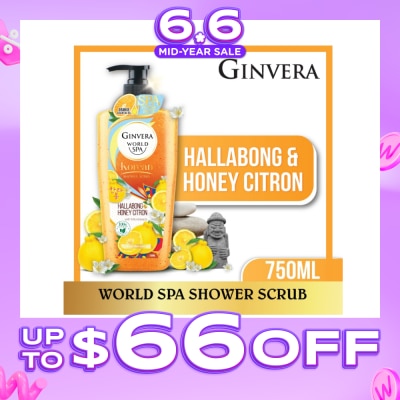GINVERA - World Spa Shower Scrub Hallabong & Honey Citron 750ml