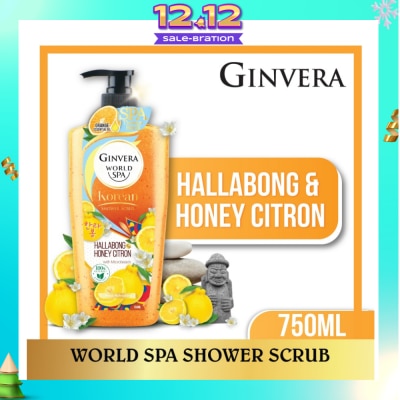 GINVERA World Spa Shower Scrub Hallabong & Honey Citron 750ml