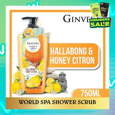 GINVERA World Spa Shower Scrub Hallabong & Honey Citron 750ml