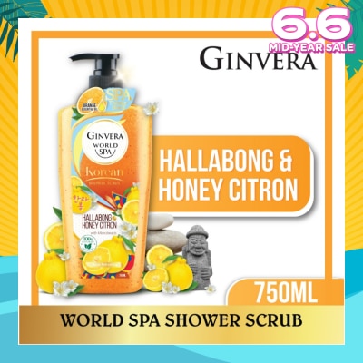 GINVERA World Spa Shower Scrub Hallabong & Honey Citron 750ml