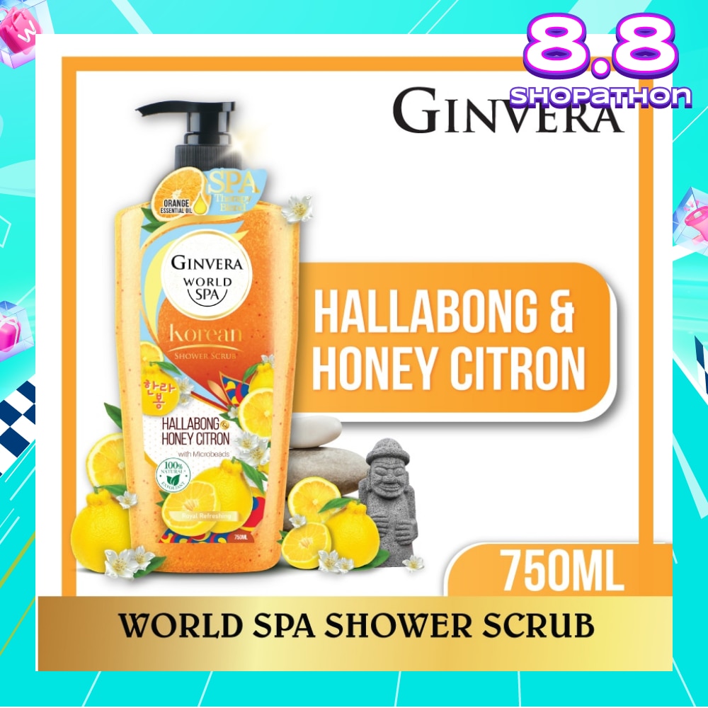 World Spa Shower Scrub Hallabong & Honey Citron 750ml