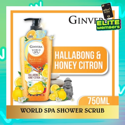 GINVERA World Spa Shower Scrub Hallabong & Honey Citron 750ml