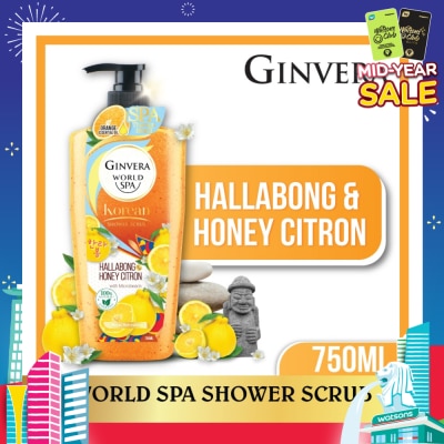 GINVERA World Spa Shower Scrub Hallabong & Honey Citron 750ml