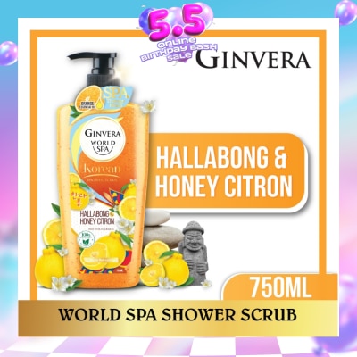 GINVERA - World Spa Shower Scrub Hallabong & Honey Citron 750ml