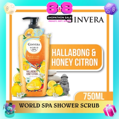 GINVERA - World Spa Shower Scrub Hallabong & Honey Citron 750ml