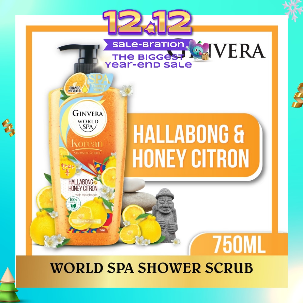 World Spa Shower Scrub Hallabong & Honey Citron 750ml