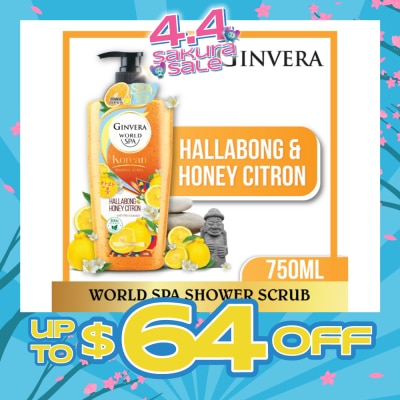 GINVERA - World Spa Shower Scrub Hallabong & Honey Citron 750ml
