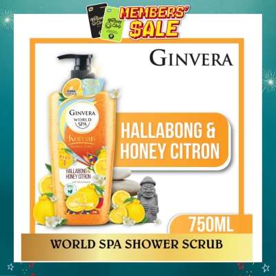 GINVERA - World Spa Shower Scrub Hallabong & Honey Citron 750ml