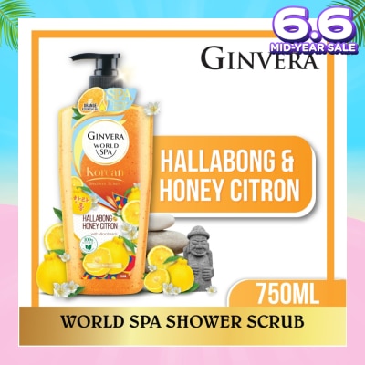 GINVERA World Spa Shower Scrub Hallabong & Honey Citron 750ml