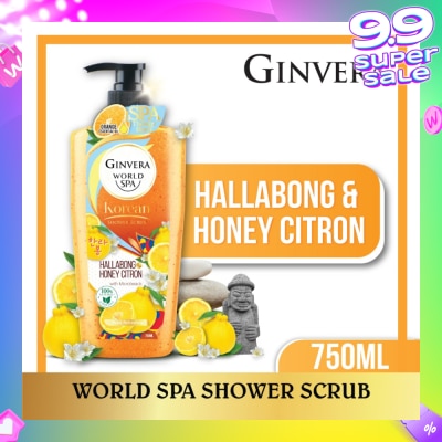 GINVERA World Spa Shower Scrub Hallabong & Honey Citron 750ml