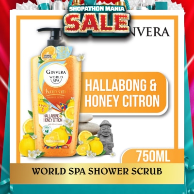 GINVERA - World Spa Shower Scrub Hallabong & Honey Citron 750ml