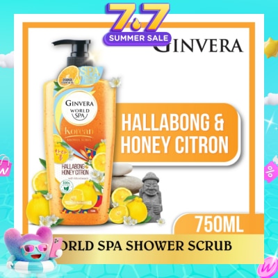 GINVERA - World Spa Shower Scrub Hallabong & Honey Citron 750ml