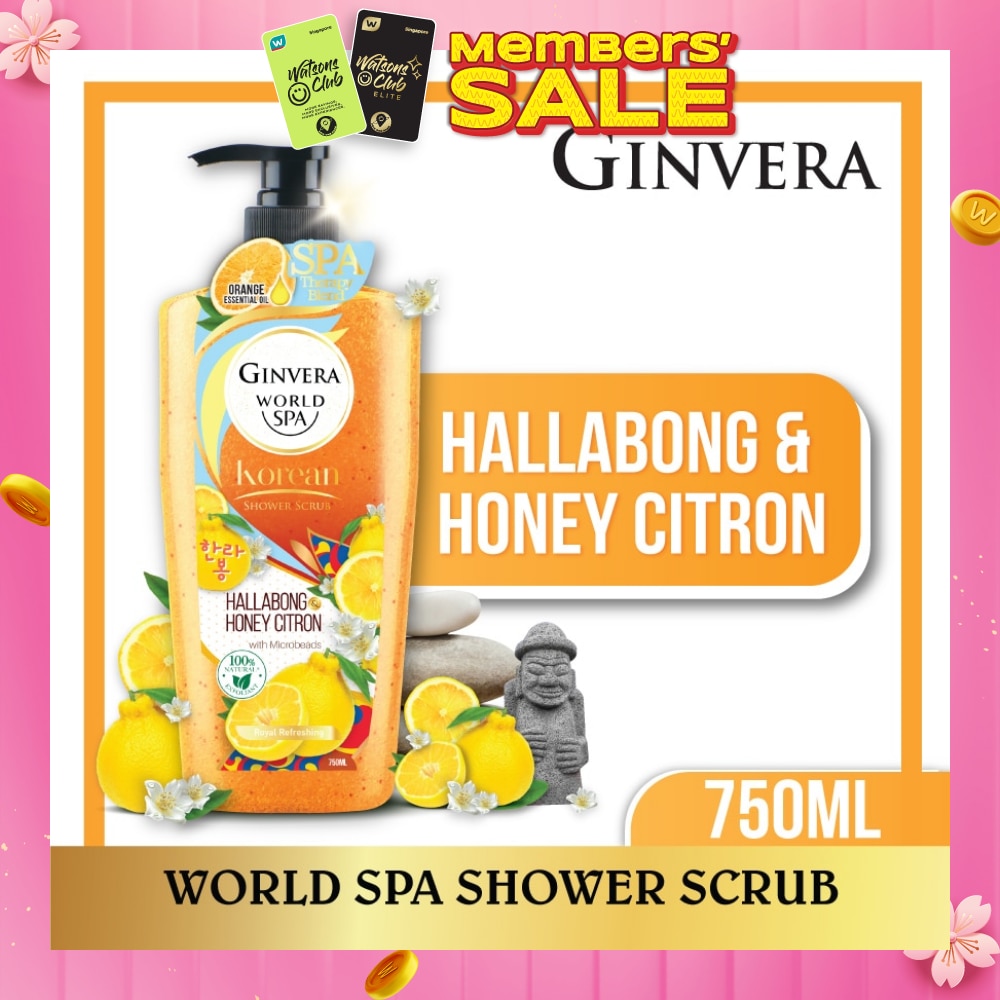 World Spa Shower Scrub Hallabong & Honey Citron 750ml