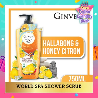 GINVERA World Spa Shower Scrub Hallabong & Honey Citron 750ml