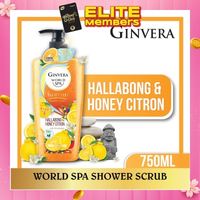 GINVERA World Spa Shower Scrub Hallabong & Honey Citron 750ml