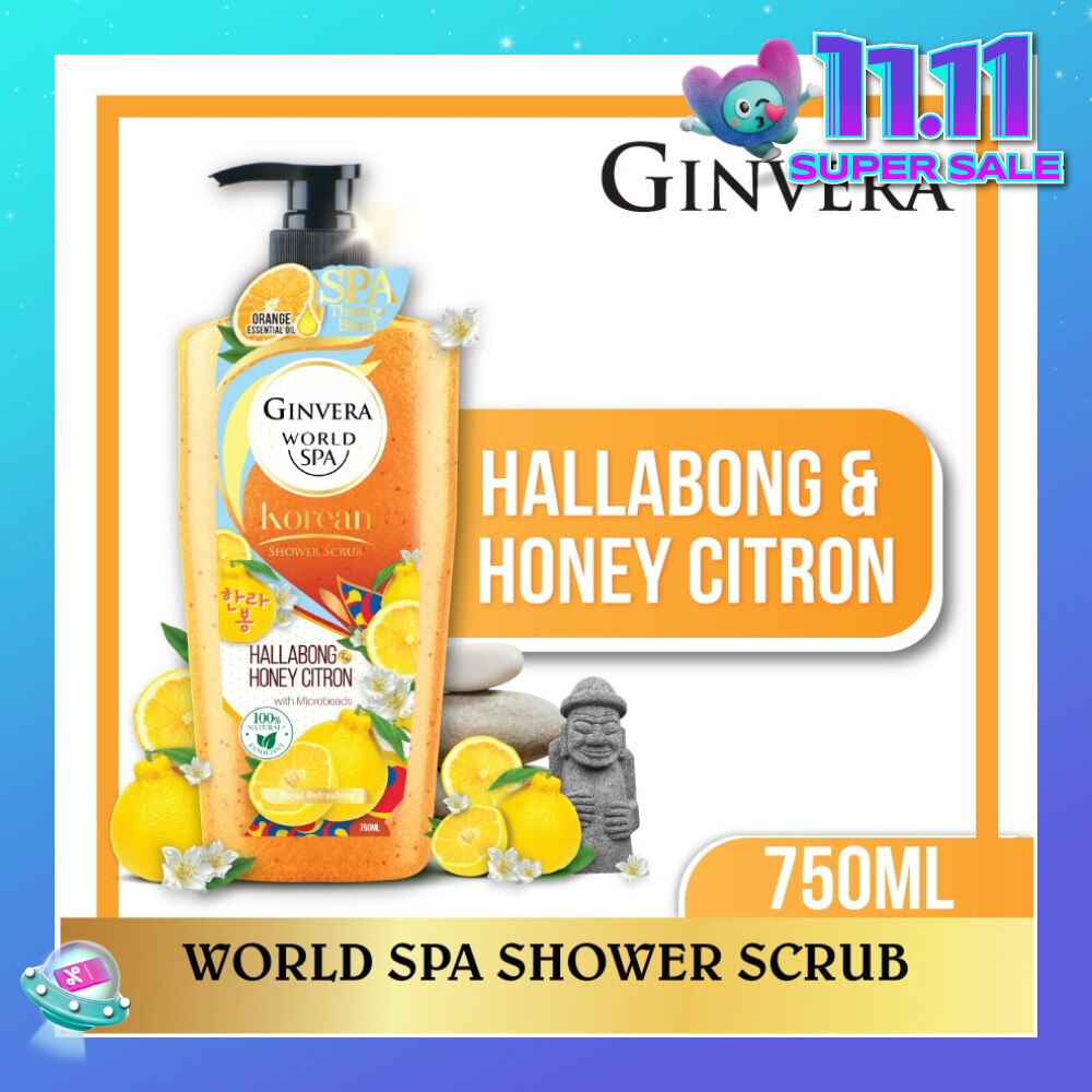 World Spa Shower Scrub Hallabong & Honey Citron 750ml