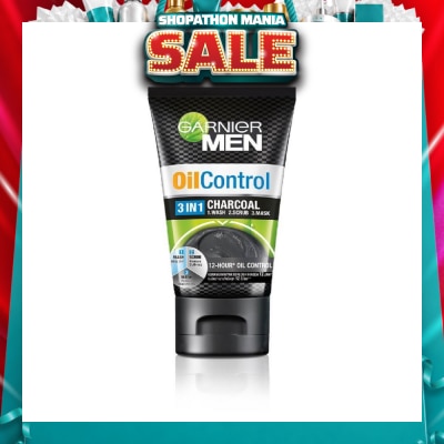 GARNIER MEN - MEN Oil Control 3-in-1 Charcoal Foam (Oil Control) 100ml