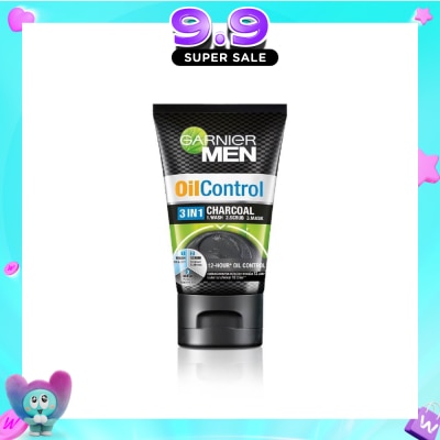 GARNIER MEN - MEN Oil Control 3-in-1 Charcoal Foam (Oil Control) 100ml image