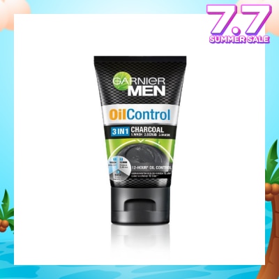 GARNIER MEN MEN Oil Control 3-in-1 Charcoal Foam (Oil Control) 100ml