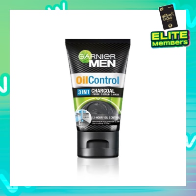 GARNIER MEN MEN Oil Control 3-in-1 Charcoal Foam (Oil Control) 100ml