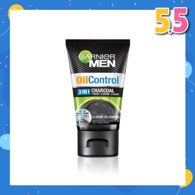 GARNIER MEN MEN Oil Control 3-in-1 Charcoal Foam (Oil Control) 100ml