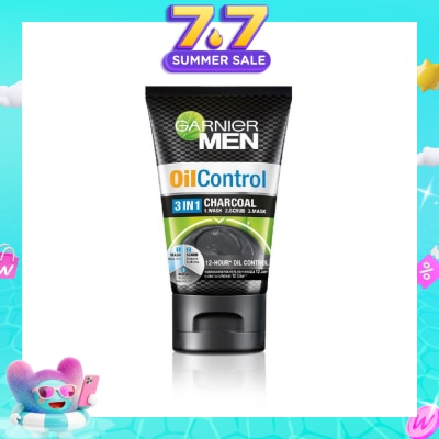 GARNIER MEN - MEN Oil Control 3-in-1 Charcoal Foam (Oil Control) 100ml