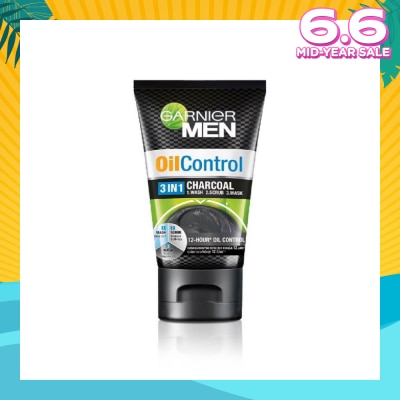 GARNIER MEN MEN Oil Control 3-in-1 Charcoal Foam (Oil Control) 100ml