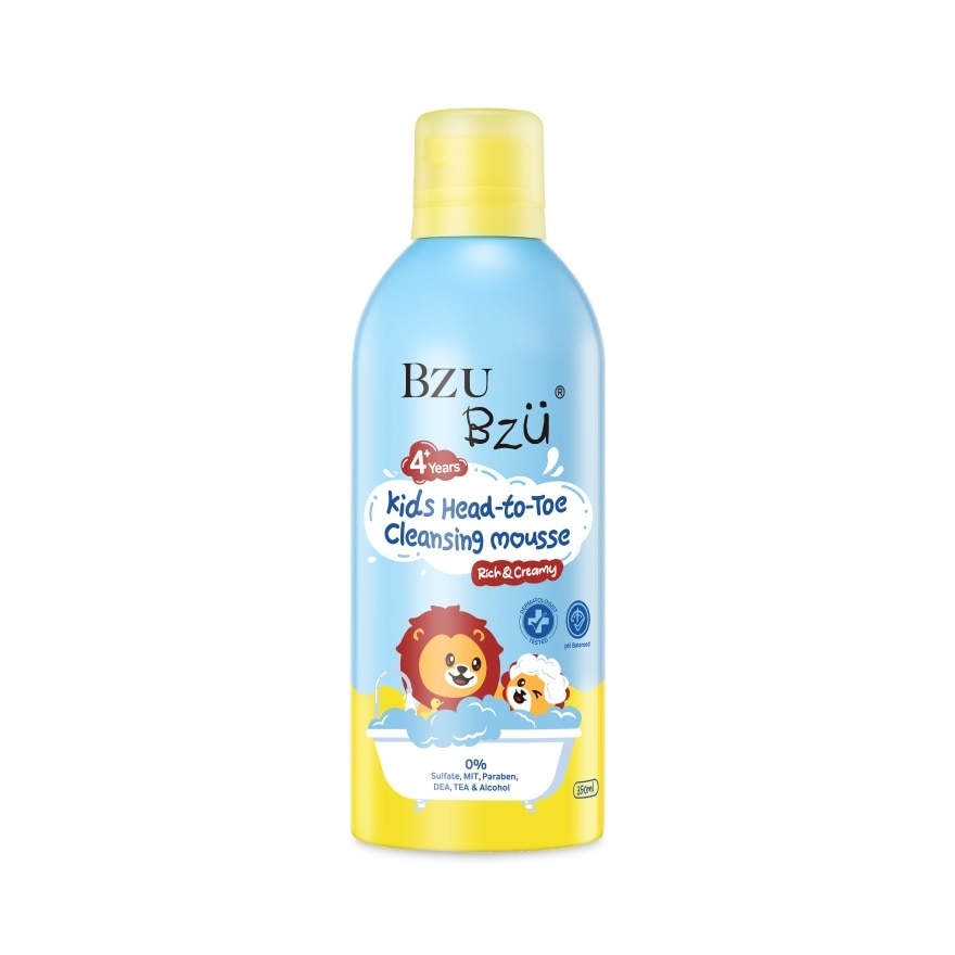 Kids Head-To-Toe Cleansing Mousse Rich & Creamy 350ml