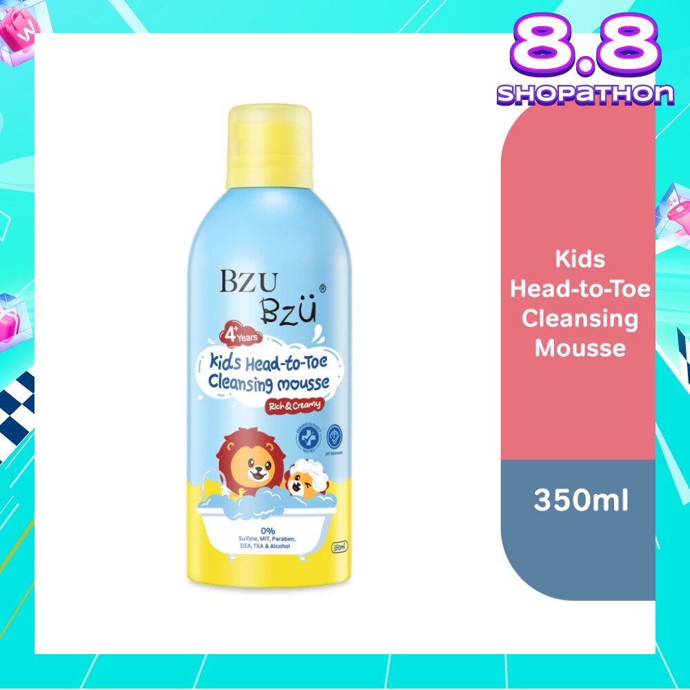 Kids Head-To-Toe Cleansing Mousse Rich & Creamy 350ml