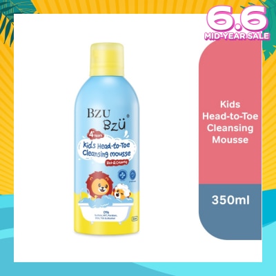 BZU BZU Kids Head-To-Toe Cleansing Mousse Rich & Creamy 350ml