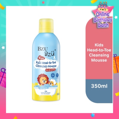 BZU BZU Kids Head-To-Toe Cleansing Mousse Rich & Creamy 350ml