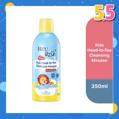 BZU BZU Kids Head-To-Toe Cleansing Mousse Rich & Creamy 350ml