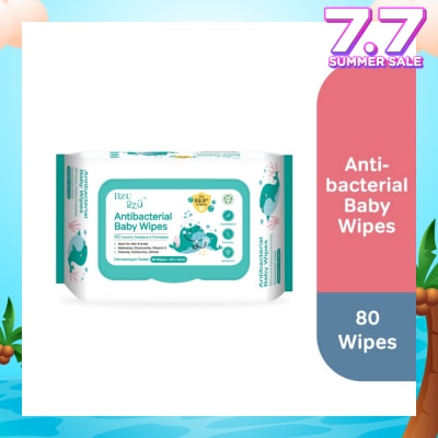 BZU BZU Antibacterial Baby Wipes (No Alcohol & Parabens & Phthalates) 80s