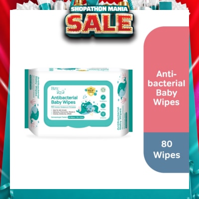 BZU BZU - Antibacterial Baby Wipes (No Alcohol & Parabens & Phthalates) 80s