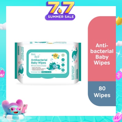 BZU BZU - Antibacterial Baby Wipes (No Alcohol & Parabens & Phthalates) 80s