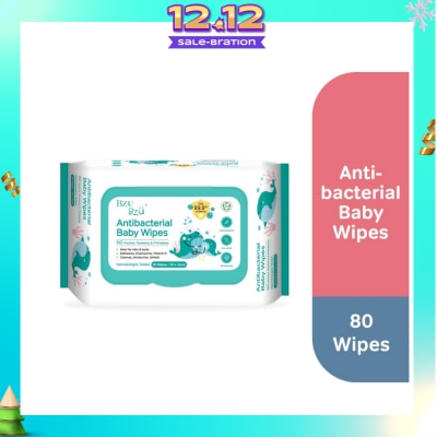 BZU BZU Antibacterial Baby Wipes (No Alcohol & Parabens & Phthalates) 80s