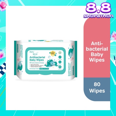 BZU BZU Antibacterial Baby Wipes (No Alcohol & Parabens & Phthalates) 80s