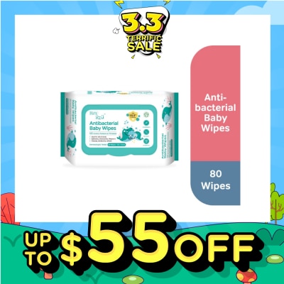 BZU BZU Antibacterial Baby Wipes (No Alcohol & Parabens & Phthalates) 80s