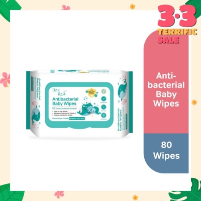 BZU BZU Antibacterial Baby Wipes (No Alcohol & Parabens & Phthalates) 80s