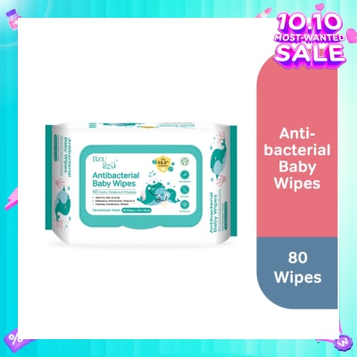 BZU BZU Antibacterial Baby Wipes (No Alcohol & Parabens & Phthalates) 80s