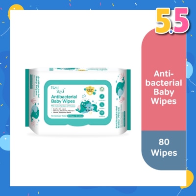 BZU BZU Antibacterial Baby Wipes (No Alcohol & Parabens & Phthalates) 80s