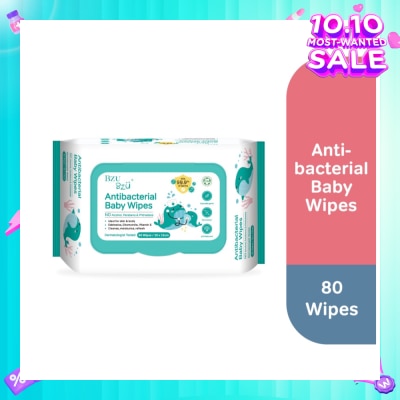 BZU BZU Antibacterial Baby Wipes (No Alcohol & Parabens & Phthalates) 80s