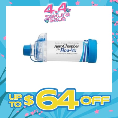 AEROCHAMBER - Plus Flow-Vu Anti-Static Valved Holding Chamber With Mouth Piece 1s