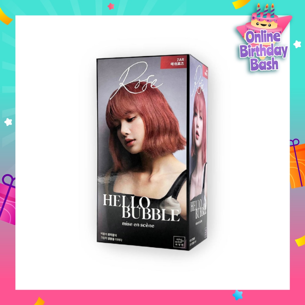 Hello Bubble Foam Hair Colour 7AR Ash Rose 1s