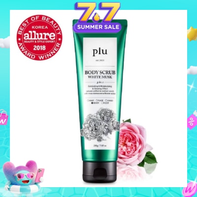 PLU - 3 in 1 Body Scrub White Musk (Exfoliating & Moisturising) 200g