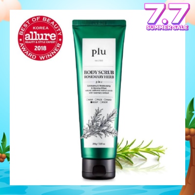 PLU 3 in 1  Body Scrub Rosemary Herb (Exfoliating & Moisturising) 200g