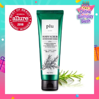 PLU 3 in 1  Body Scrub Rosemary Herb (Exfoliating & Moisturising) 200g