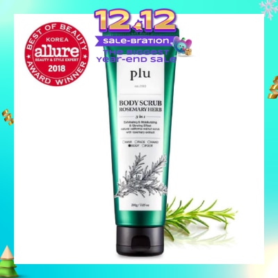 PLU 3 in 1  Body Scrub Rosemary Herb (Exfoliating & Moisturising) 200g
