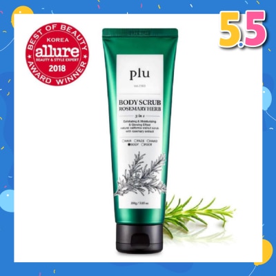 PLU 3 in 1  Body Scrub Rosemary Herb (Exfoliating & Moisturising) 200g