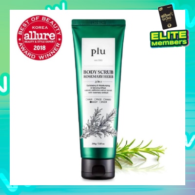 PLU 3 in 1  Body Scrub Rosemary Herb (Exfoliating & Moisturising) 200g